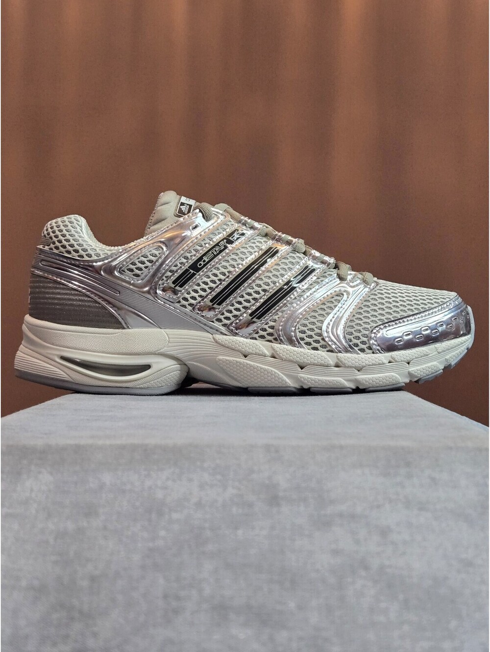 adidas Adistar Control 5 - Silver Metallic / Sesame (KJ2285) Women's 8.5 NEW